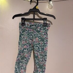 H&M Kids Floral Leggings - Green and Pink